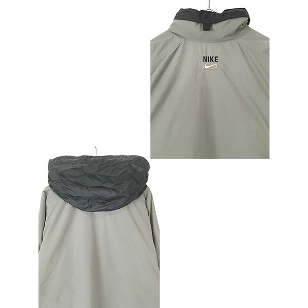 古着 90s NIKE ロゴ 刺しゅう 2way パデット ナイロン ジャケット L