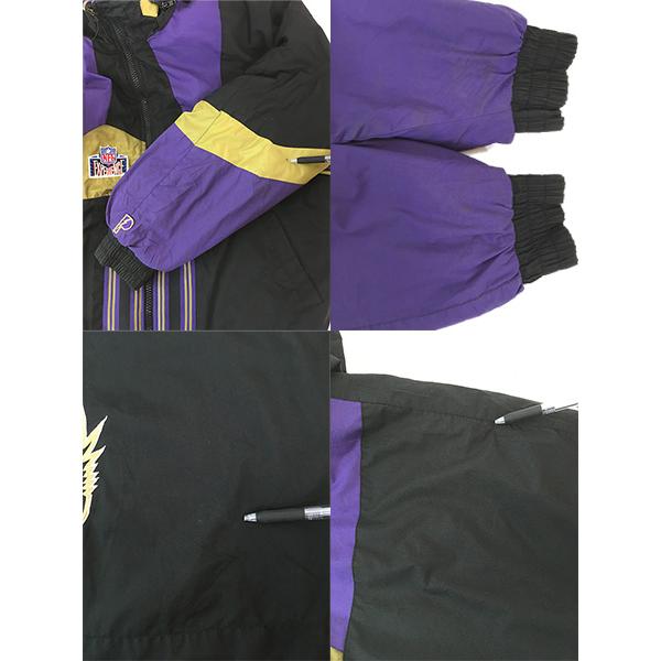 古着 90s NFL Baltimore Ravens レイブンズ パデット リバーシブル