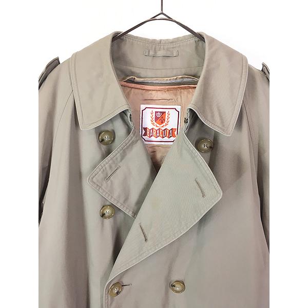 古着 70s BARACUTA ダブルブレスト トレンチ コート ライナー付 40R