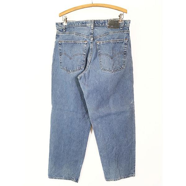 古着 90s USA製 Levi's Silver Tab 570-0891 ブルー デニム バギー