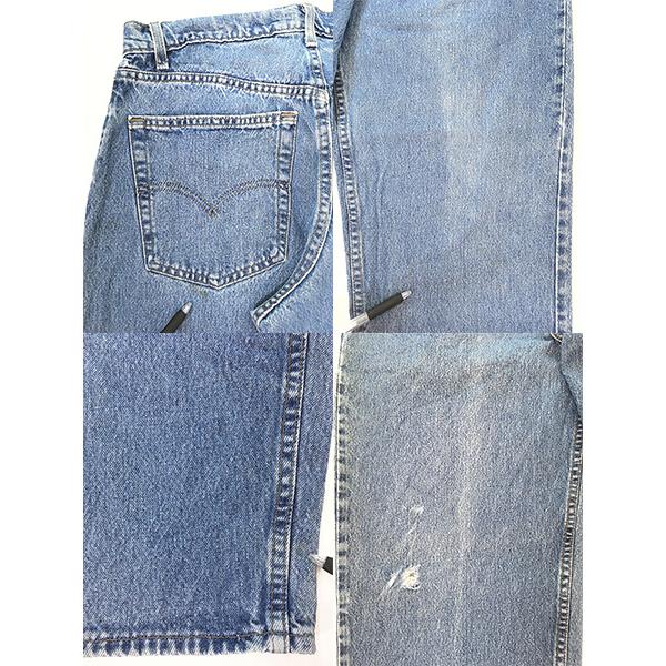 古着 90s USA製 Levi's Silver Tab 570-0891 ブルー デニム バギー