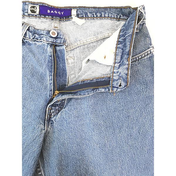 古着 90s USA製 Levi's Silver Tab 570-0891 ブルー デニム バギー