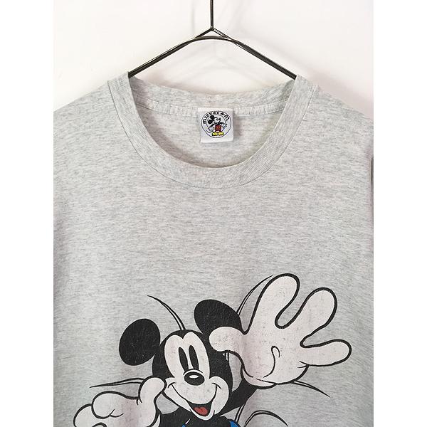 古着 90s Mickey 飛び出す ミッキー だまし絵 Tシャツ XL位 : 古着屋