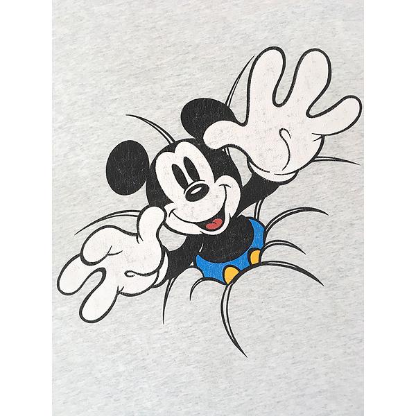 古着 90s Mickey 飛び出す ミッキー だまし絵 Tシャツ XL位 : 古着屋