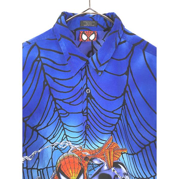 古着 00s MARVEL SPIDER MAN スパイダーマン アメコミ ヒーロー 半袖