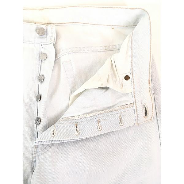 古着 90s USA製 Levi's 501-0105 アイスブルー デニム パンツ ジーンズ