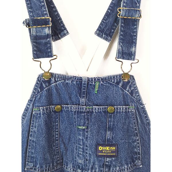 古着 70-80s USA製 Oshkosh B'gosh ローバック 濃紺 デニム ワーク