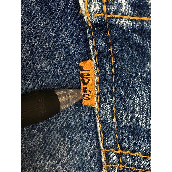 古着 90s Levi's 505-0215 濃紺 ブルー デニム パンツ ジーンズ スリム