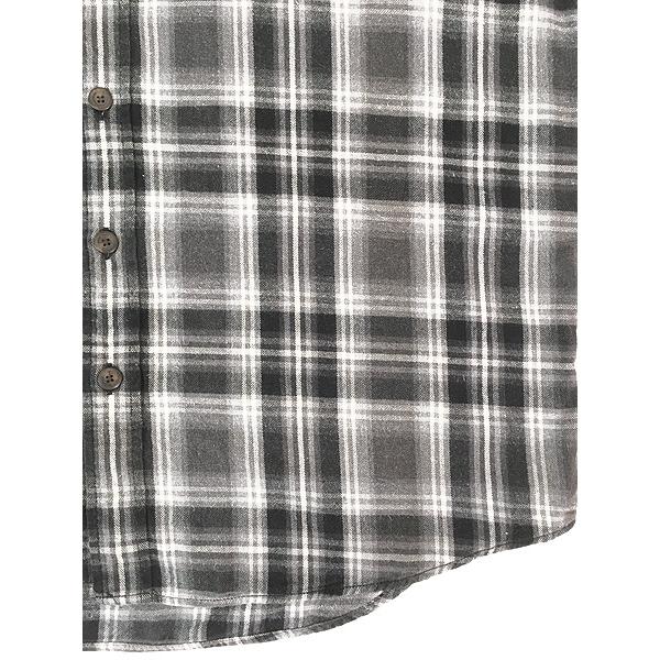 古着 90s J Crew ブラック オンブレ シャドー チェック フランネル