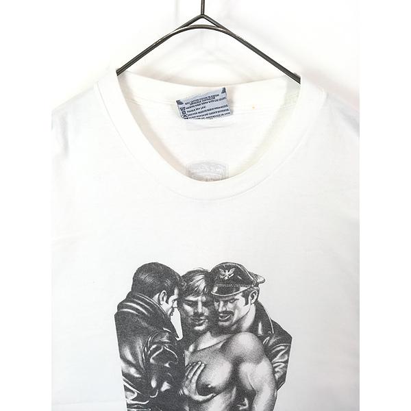古着 90s USA製 Tom of Finland 「Kissing Booth」 LGBTQ モノクロ