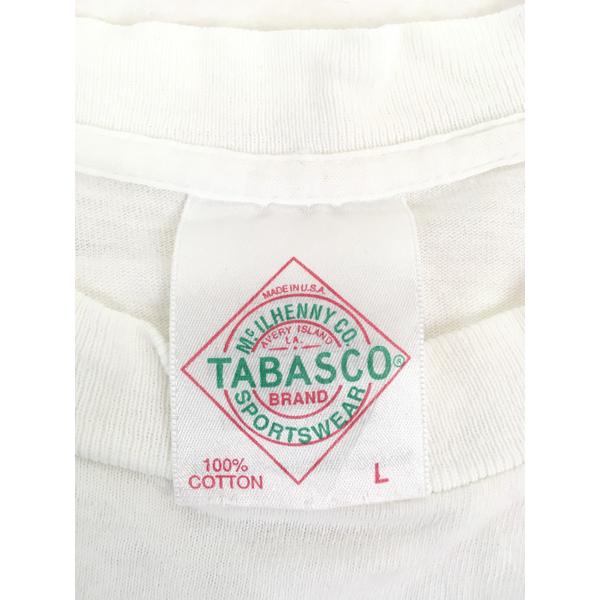 古着 90s USA製 TABASCO タバスコ 企業 メッセージ Tシャツ XL : 古着