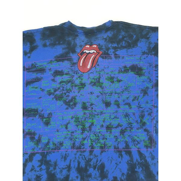 古着 90s Rolling Stones 「Black And Blue」 ツアー ロック バンド タイダイ Ｔシャツ XL位 古着 90s Rolling Stones 「Black And Blue」 ツアー ロック バンド