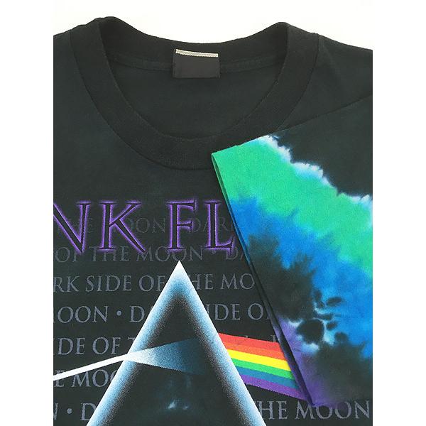 古着 00s Pink Floyd 「The Dark Side of The Moon」 狂気 プログレ ロック バンド タイダイ Ｔシャツ XL位 古着 00s Pink Floyd 「The Dark Side of The Moon」 狂気 プログレ