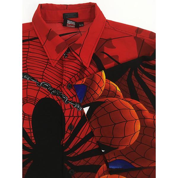 古着 00s MARVEL SPIDER MAN スパイダーマン 親切近所蜘蛛男 アメコミ
