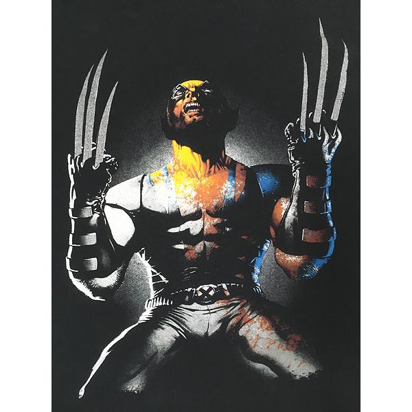 古着 MARVEL Wolverine ウルヴァリン マーベル ヒーロー Tシャツ XXL