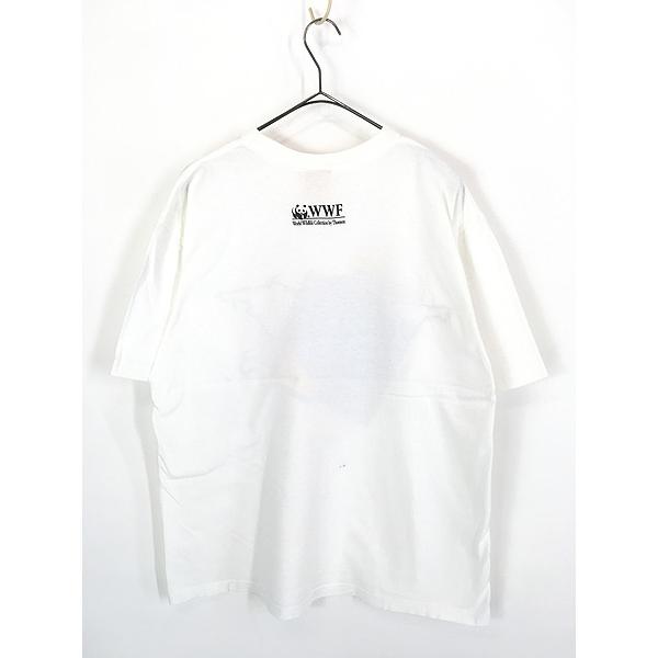 古着 90s USA製 WWF 地球 自然保護 メッセージ Tシャツ M : 古着屋 