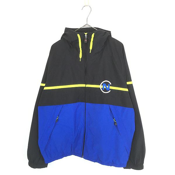 古着 90s Nautica Competition  ロゴ 刺しゅう ラグラン ナイロン ジャケット パーカー M 古着 | 