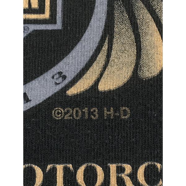 古着 10s HARLEY DAVIDSON 110th アニバーサリー イーグル 長袖 T 