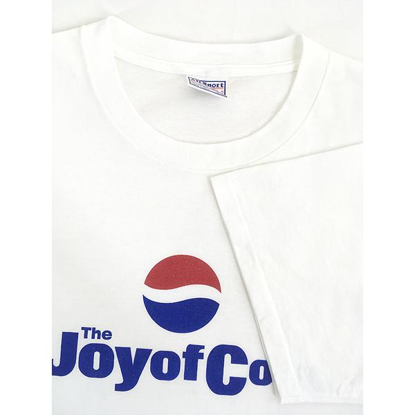 古着 90s USA製 PEPSI ペプシ コーラ 「The JoyofCola」 企業 BIG ロゴ 