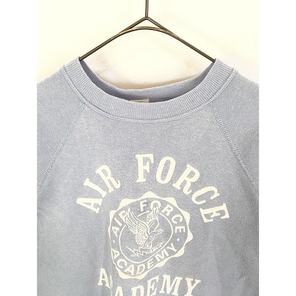 古着 70s USA製 「AIR FORCE ACADEMY」 フロッキー プリント 