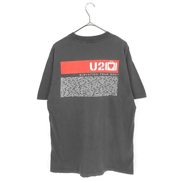 古着 00s USA製 U2 「Elevation Tour」 ツアー ロック バンド Tシャツ