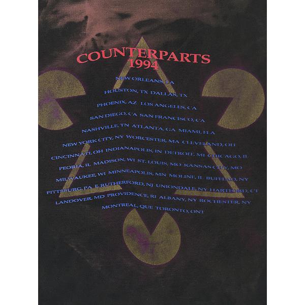 古着 90s USA製 RUSH 「COUNTERPARTS 1994」 ツアー プログレ ヘヴィ