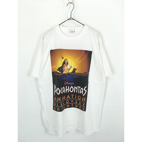 【海外古着】POCAHONTAS ポカホンタス　Tシャツ　XLサイズ 古着 90s USA製 Disney Pocahontas ポカホンタス 両面 Tシャツ