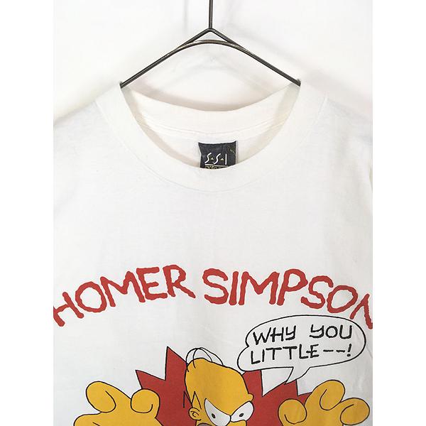 古着 90s USA製 The Simpsons シンプソンズ ホーマー BIG プリント T