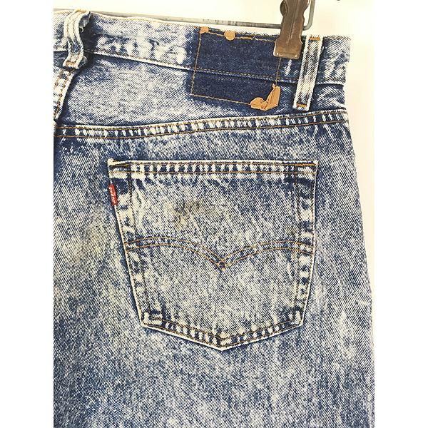 古着 80s USA製 Levi's 501-0109 ブルー ケミカルウォッシュ デニム
