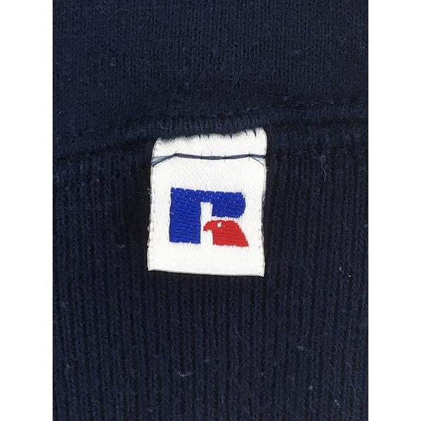 古着 90s USA製 Russell 無地 プレーン 前V セットイン スウェット