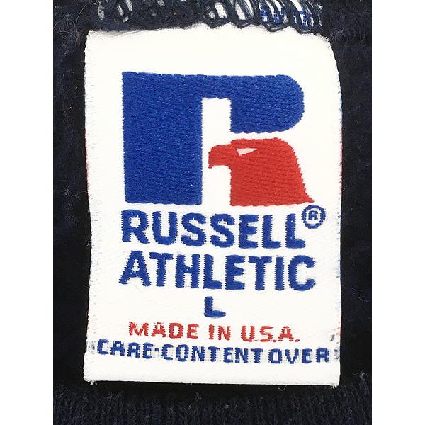 古着 90s USA製 Russell 無地 プレーン 前V セットイン スウェット