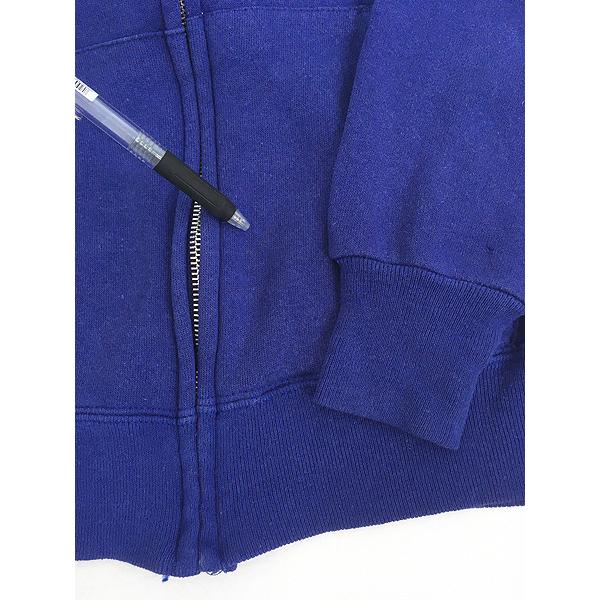 希少短丈 USA製 80s TULTEX フルジップパーカー ネイビーXL 80~90年代 Ultra-Fleece TULTEX スウェットパーカー 無地 ラグラン