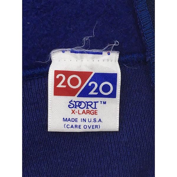 古着 80s USA製 20/20 無地 ソリッド セットイン スウェット ジップ