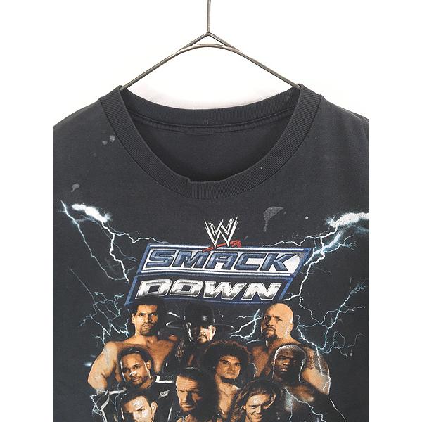 古着 00s WWE 「SMACK DOWN」 マルチ レスラー フォト プロレス