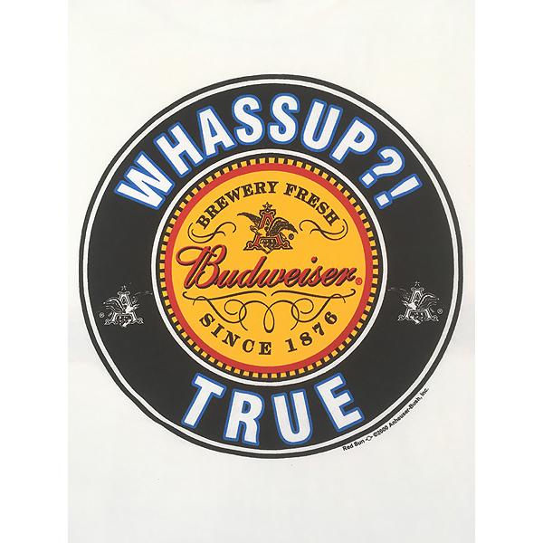 古着 00s Budweiser バドワイザー ビール 企業 両面 プリント Tシャツ 