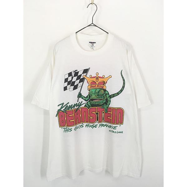 バドワイザー　Budweiser カメレオン　Tシャツ　90s XL 古着 90s Budweiser バドワイザー ビール 企業 カメレオン クラウン T