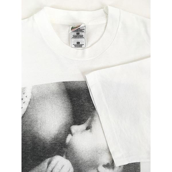古着 90s Canada製 INFACT Canada 赤ちゃん モノクロ フォト アート