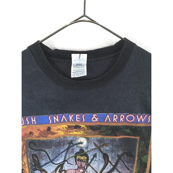 古着 00s RUSH 「Snakes & Arrows Tour 2007」 ツアー プログレ ヘヴィ メタル ロック バンド Tシャツ L 古着 00s RUSH 「Snakes & Arrows Tour 2007」 ツアー プログレ ヘヴィ