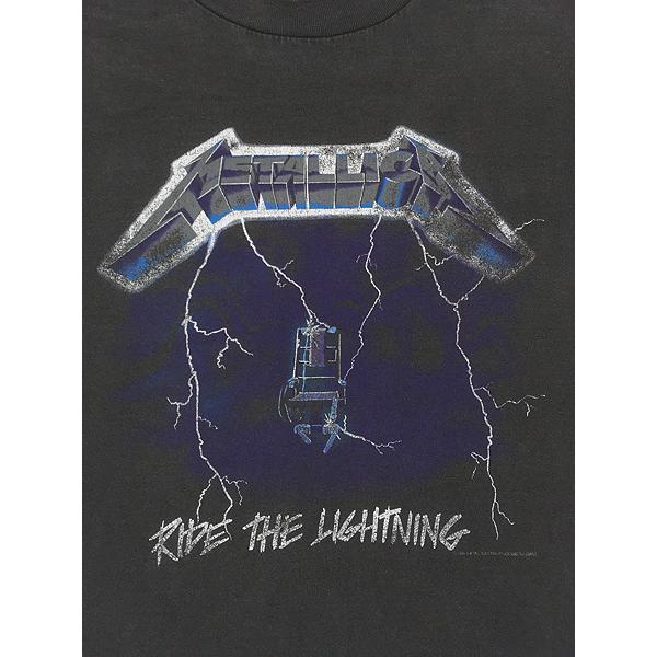 古着 90s USA製 METALLICA 「Ride the Lightning」 電気椅子 ヘヴィ