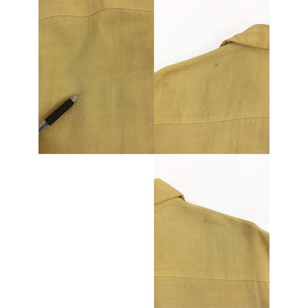 古着 60s USA製 LAS VEGAS by Cowboy Joe フローラル ステッチ 開襟