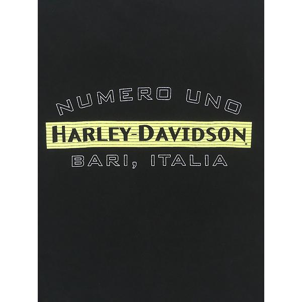 古着 90s USA製 HARLEY DAVIDSON イーグル チェッカー フラッグ ロゴ T