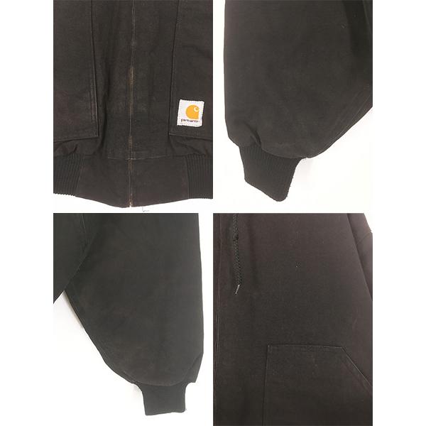 古着 Carhartt セパポケ BLK ブラック ダック パデット ジャケット パーカー S 古着 Carhartt セパポケ ブラック ダック 防寒 パデット アクティブ