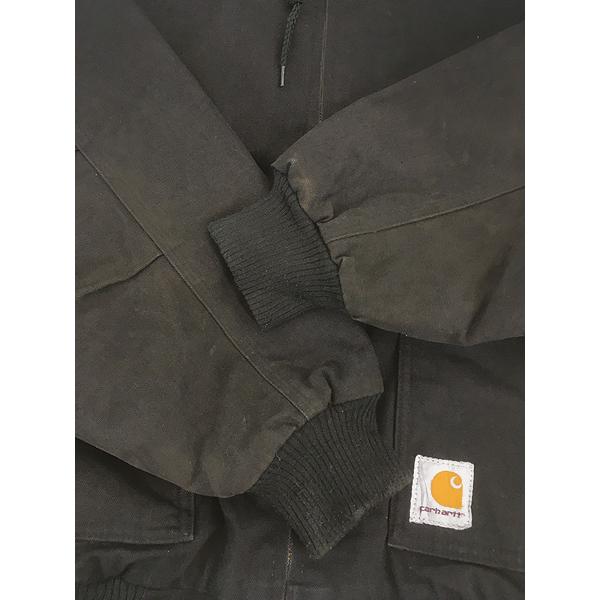 古着 Carhartt セパポケ BLK ブラック ダック パデット ジャケット パーカー S 古着 Carhartt セパポケ ブラック ダック 防寒 パデット アクティブ