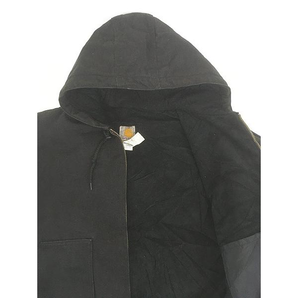 古着 Carhartt セパポケ BLK ブラック ダック パデット ジャケット パーカー S 古着 Carhartt セパポケ ブラック ダック 防寒 パデット アクティブ