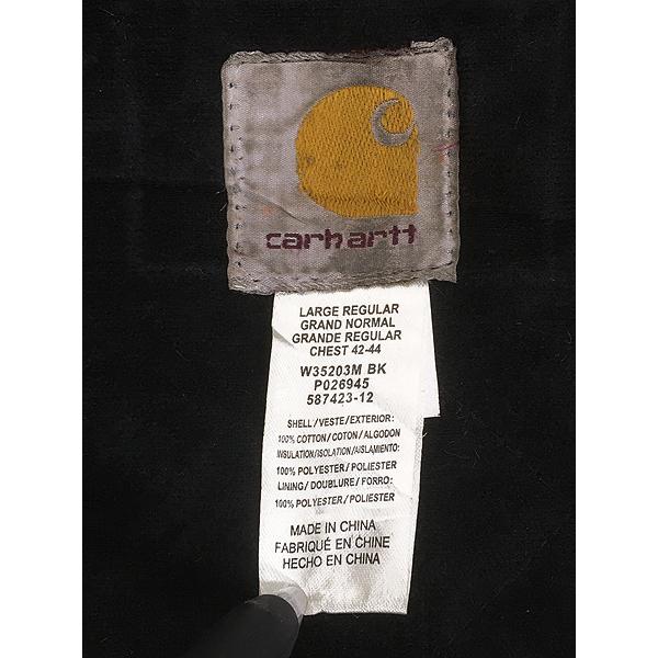 古着 Carhartt セパポケ ブラック ダック 防寒 パデット アクティブ