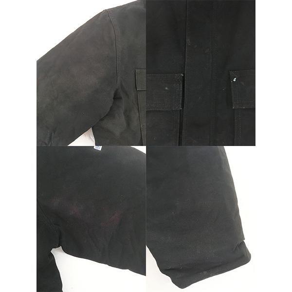 古着 Carhartt BLK ブラック ダック パデット トラディショナル コート