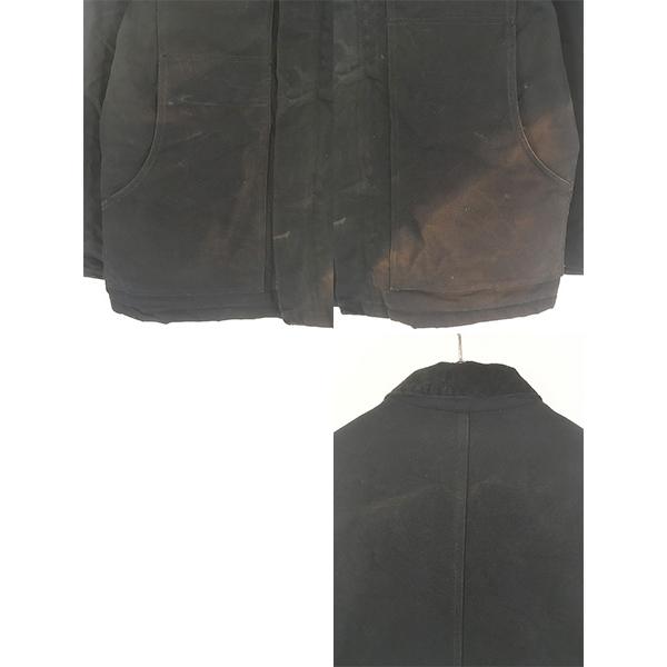 古着 Carhartt BLK ブラック ダック パデット トラディショナル コート