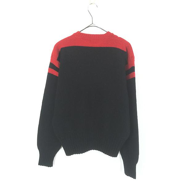 古着 50s Kandahar フラワー モチーフ 針抜き ローゲージ ウール