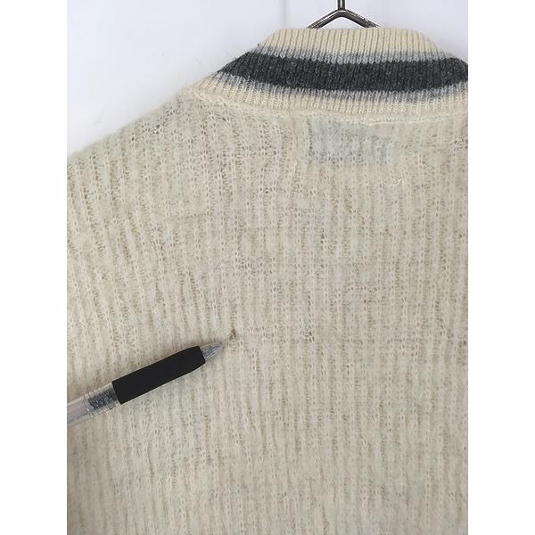 古着 60s All Sports Casuals 2tone ライン シャギー モヘア ウール