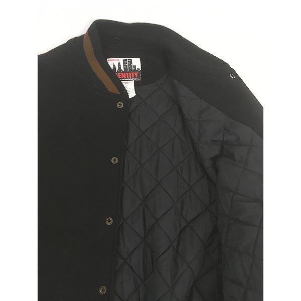 90s BISHOP ブラック×ベージュ スタジャン カナダ製 XLヴィンテージ 90s BISHOP ブラック×ベージュ スタジャン カナダ製 XLヴィンテージ